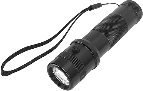 Acouto Lampe de Poche LED Multicolore 10 Couleurs IPX4 étanche en Alliage D'aluminium Lampe de Poche à Changement de Couleur pour le Camping Voyage, Batterie Non Incluse