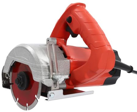 Minisäge Handkreissäge 1.58KW 13000r/Min 110mm Ø Sägeblatt 0-34mm Maximale Schnitttiefe 0-45° Schwenkbereich mit Holz Sägeblatt und Stein Sägeblatt