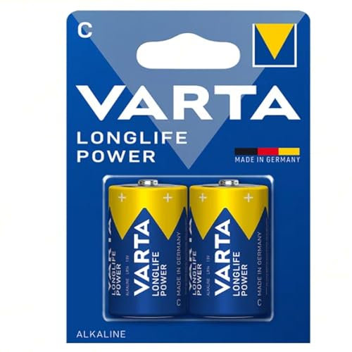 Pilas Mezzatorcia C LR14 Longlife Power Alcaline | 4 Paquetes 2 Unidades | Potentes y Duraderas para Dispositivos de Alto Consumo | para Juguetes, Linternas LED y Dispositivos de Alto Consumo