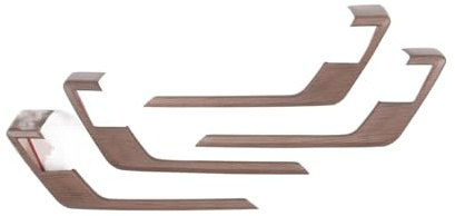 POYNMRE ABS Carbon Fiber Car Interior Door Panel Decorative Strip Compatible With Toyota Tundra Sequoia 2022-2023 Interior Modification Accessories(Pear wood grain)
