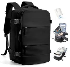 SZLX Zaino Ryanair 40x30x20 Sottovuoto Zaino da Viaggio 40x20x25 Ryanair Wizzair Donna da escursionismo impermeabile Zaino Casual Laptop da 14 Pollici con porta di ricarica USB Scomparto per Scarpe