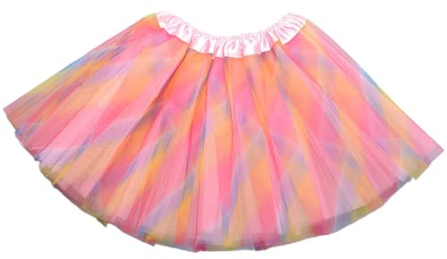 KUMSODE Falda de Baile de Niñas Falda Tutu Princesa Falda Bebé Lentejuelas Falda de Ballet 2-8 años