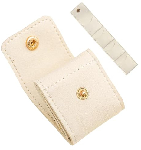 Portagioie da viaggio - Portaanelli da viaggio | Elegante custodia pieghevole con scomparto per orecchini, anello da donna, uomo, giovane, anziano e professionale