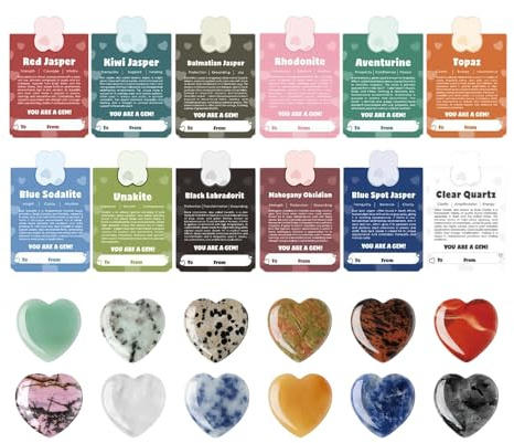 Steinausgrabungsset – Sammlung von Kristallsteinen mit Geschenkkarte | und Mineralien für die Kindheit – für Kinder, Mädchen, Eltern, Familie, Geburtstag, Geschenk zu Hause