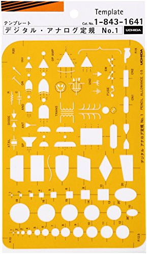 No.1 1-843-1641 Uchida template digital-to-analog ruler (japan import) by Uchida drawing instrument