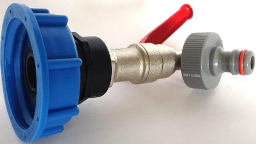 CMS60133MK99 Auslauf Kugelhahn mit Stecker passend für Gardena, IBC-Container-Zubehör-Regenwasser-Tank-Adapter-Fitting-Kanister