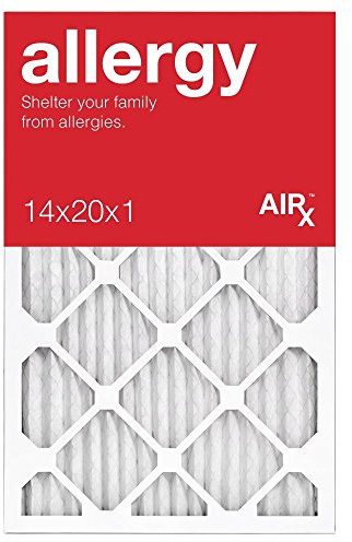 14x20x1 Air Filter ALLERGY MERV 11 6 Pack of Pleated Furnace Filters - Made in the USA - Box of 6 - by AIRx Filters