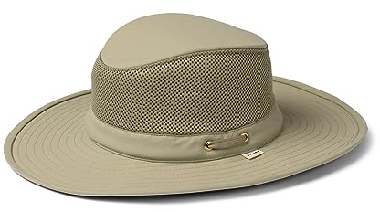 Tilley Mens Womens LTM8 Water Repellant Sun Protection Guaranteed for Life Airflo Mesh Hat Khaki