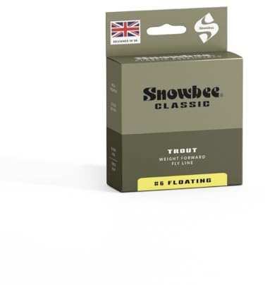 Snowbee Classic Floating Fly Line, Pale Yellow, WF8, Short Head Profile, Entry-Level Taper for Easy Casting and Turnover in Stillwater or River Fly Fishing