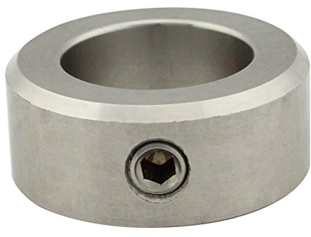 Stellringe für Welle/Achse - Innen-Ø = 8 mm [A8] - (10 Stück) - DIN 705 Form A - mit Gewindestift (DIN 914, mit Spitze) - Edelstahl A2 (V2A) - SC705 | SC-Normteile