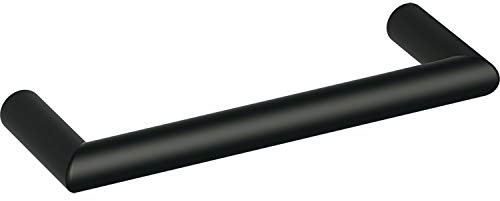 HEWI 10B96 90 Griff ø 10 mm 562 LA 96 mm, Breite 106 mm, Polyamid tiefschwarz, Farbe: schwarz matt