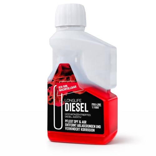 Diesel Additiv & Systemreiniger – DPF, AGR & Injektor Reiniger Dieselmotor | Kraftstoffadditiv Konzentrat – reinigt Einspritzdüsen & Brennraum, hält Partikelfilter & Turbolader frei von Ablagerungen
