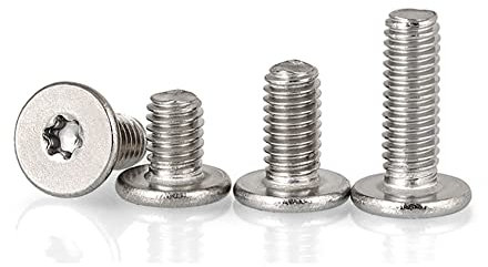 10 Stück 304 Edelstahl Senkkopfschrauben, Flachkopfschrauben, für mechanisches Zubehör oder Elektro usw. M6 x 40 mm.