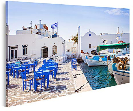 islandburner Prime Bild auf Leinwand Griechisches Fischerdorf In Paros Naousa Griechenland Bilder Wandbilder Poster