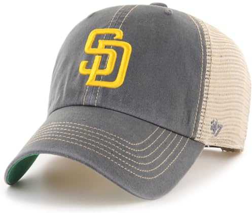 47 San Diego Padres Trucker-Mütze, verstellbar, Einheitsgröße, Grau, Grau, Einheitsgre