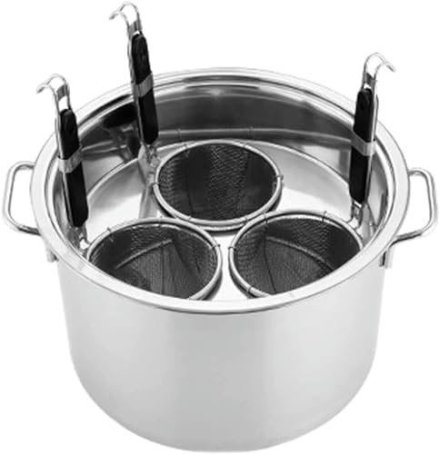 BTURYT 3/4/5 Loch Edelstahl Pasta Kocher Topf Mit Sieb Insert Korb, Gemüse Gnocchi Kocher Set Für Home Kitchen Pasta Tool Cot