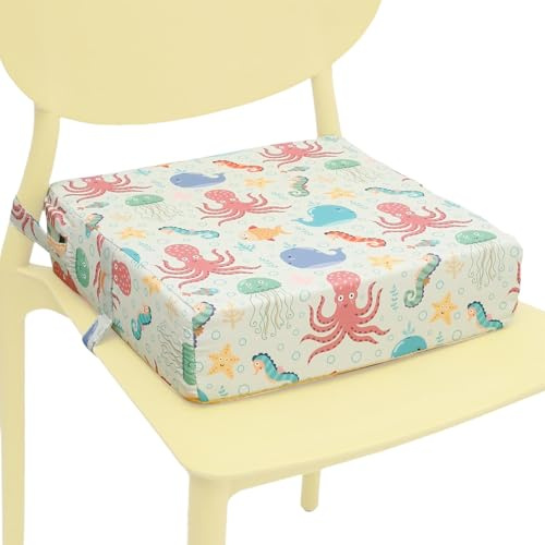 SitzerhöHung Stuhl, Sitzerhöhung Für Esszimmerstuhl, Waschbar Zerlegbar Tragbare Sitzerhöhung, Rutschfeste Stuhlerhöhung Kinder Boostersitz ErhöHen Pad Esszimmer Boostersitze