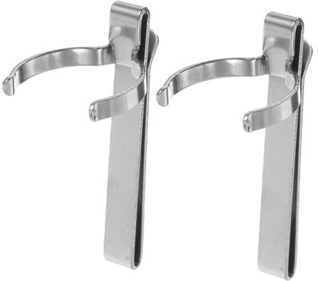 Gadpiparty Taschenlampenhalter Duty-gürtel Metall-taschenlampenclip Edelstahl Passend Für M21b Einfach Zu Bedienen 2 Stück