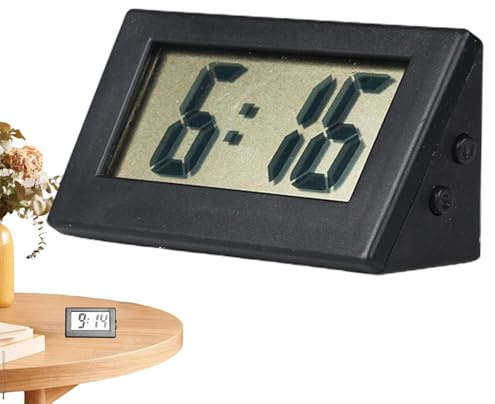 Orologio da scrivania a batteria, orologio digitale per scrivania, timer da viaggio, orologio con schermo a LED Piccoli orologi elettrici per cucina, aula, camera da , da scrivania a