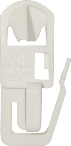 Klickfix® 100 Gardinengleiter für Gardinenschienen & Vorhangschienen - Original Klickgleiter - Gardinenhaken - Vorhang Haken - Gardinenringe - Vorhangringe - Faltengleiter (100 Stück)