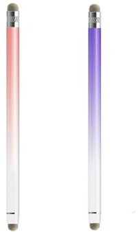 Weenwill Stylus Pen for Touch Screens,2 Pcs 2 in 1 Tablet Touch Screen Pens High Precision and Sensitivity Tablet Pen Compatible with Apple,Android All Touch Screens Tablets,Phones(Pink,Purple)