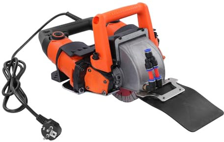Rainureuse Murale 5200W Rainureuse Beton Machine à Rainurer électrique 10500rpm Profondeur Coupe Maximale 45mm Machine De Découpe,Positionnement Laser,Pour Carrelage, Béton, Marbre