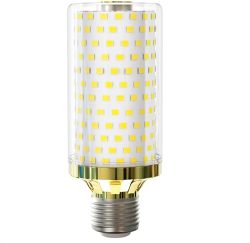 MDee LED Glühbirne E27 Maiskolben 15W, E27 LED Kaltweiss 6000K, ersatz 150W Glühlampe, 2800 Lumen, AC 230V, Nicht Dimmbar, Edison Schraube Energiesparlampe E27 für Heimbeleuchtung, 1er Pack