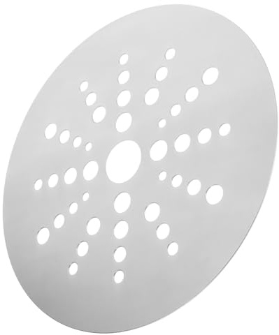 Piastra per Pentole a Induzione 23cm in Acciaio Inox | Disco Diffusore di Calore, Argento, per Casseruola, Bordi Lisci e Struttura Robusta