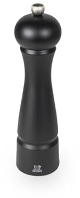 PEUGEOT - Moulin à Sel Festival Z 22 cm - Mécanisme Zirlion en Zircone - Innovation Sel Glace - Pour Sel Sec - Fabrication Française - Bois de Hêtre PEFC - Coloris Noir Mat