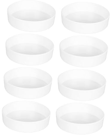 SUPVOX 8pièces Lot de Plateaux Plastique pour Pots De Fleurs Supports Amovibles pour Plantes Succulentes Bases De Pot De Fleurs