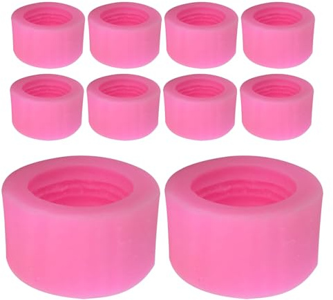 DEARMAMY Stampi in Silicone Alimentare per Macaron 3D Set da 10 Pezzi Stampo per Dolci in Pasta di Zucchero e Cupcake Utensili per Decorazioni di Torte Sapone e Candele Fai da Te