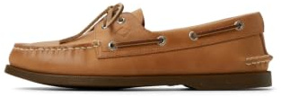 Sperry Men's Authentic Original 2-Eye Leather Boat Shoe, Sahara, 9