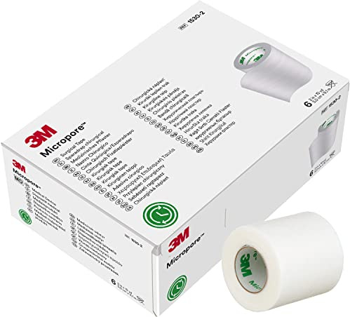 Micropore Bandage adhésif de Papier: Blanc 2 X 10 m)-Boîte de 6