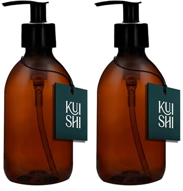 Kuishi Con dosatorflaska per sapone i plast, färg Ambra brun, plast, Ambra, x2 250 ml