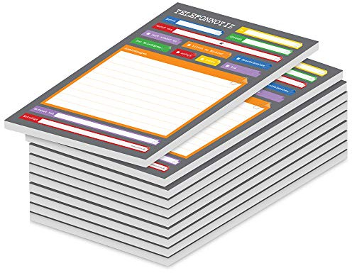PRICARO Telefonnotizblock, A5, Perfekt, 10 Stück