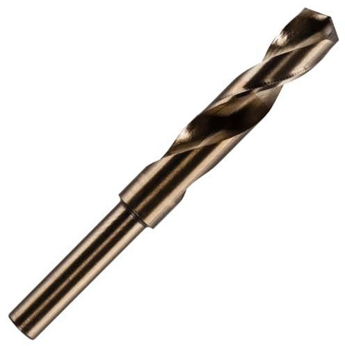 Rennie Tool - 16mm HSS Cobalt Blacksmith Drill Bit/Reduced Shank Drill | For Stainless Steel, Hard Metals, Steel, Cast Iron, Aluminium & Non-Ferrous Metals. 1/2 (12.7mm) Shank