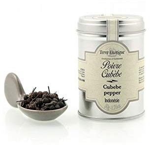 Pimienta Cubeba de Java 50 g en grano Piper cubeba Especia aromática fresca y alimonada para carnes pescados salsas y postres