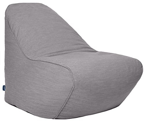 Loft 25 Gaming Sitzsack XXL für Erwachsene – Ergonomischer Indoor Sitzsessel mit Füllung 100 x 100 x 80 cm, Langlebig & Bequem bean bag sessel wohnzimmer Hergestellt in der EU (Gewebter Stoff, Fossil)