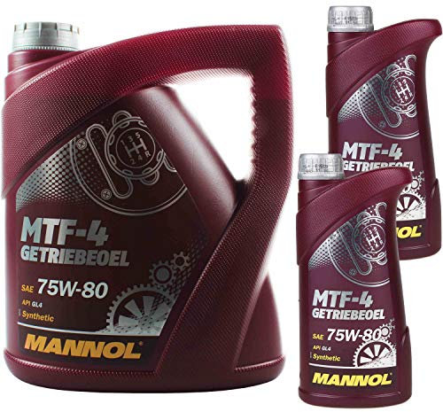 QR-PARTS 69988338 6 Liter Original MANNOL Getriebeöl MTF-4 Getriebeoel 75W-80 Gear Oil