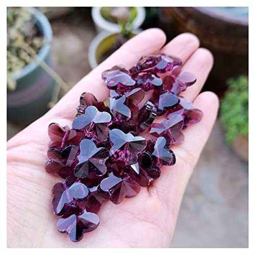 Prismen & Kaleidoskope 14mm Kristall Anhänger Zubehör Kronleuchter Prism Home Decor Optik-Kits für den naturwissenschaftlichen Unterri (Color : Violet, Size : 14mm 30pcs)