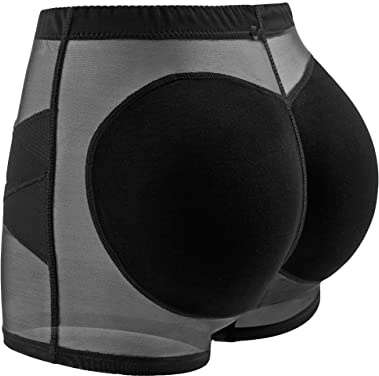 SUIUOI Bragas moldeadoras para mujer, pantalones cortos moldeadores de cuerpo de cintura alta, bragas con control de abdomen y cadera acolchadas