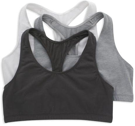 Hanes Damen-Bralette, Ringerrücken, T-Rücken, 3er-Pack