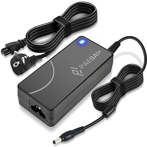 PAEBAI+ 65W Laptop Netzteil Ladegerät für Toshiba Satellite C50 C55 C655 C850 C855 L655 L745 L755 L855 P50 P755 A105 A205 A505 A665 Portege Z30 Z930 Z830 Radius 11 14 15 19V 3,42A ladekabel