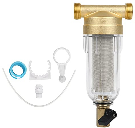 Wasserfilter Wiederverwendbare 1/2 Zoll Wasser Filter Vorfilter Sedimentfilter, Wasserhahn Ersatzfilter zur Brunnenwasserfilter Trinkwasser, Filterkombination