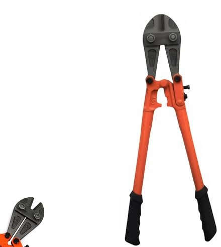 18 Inch Bolt Cutter Heavy Duty Forged Blade Carbon Steel Chain Cutter, Fence, Padlock, Mini Bolt and Steel Wire Cropper Tool with Soft Rubber Grip