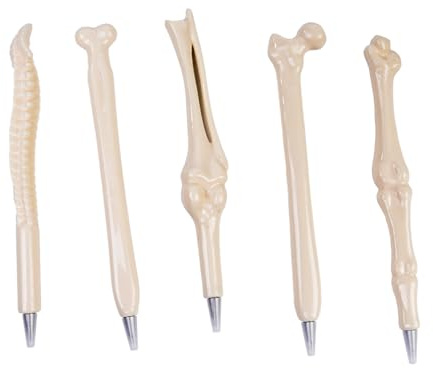Tiardey Lot de 5 stylos à Bille créatifs en Forme d'os Instruments d'écriture Uniques et Amusants pour l'école Le Bureau et Les Cadeaux Parfaits pour Les Amoureux des Chiens et Les Esprits créatifs