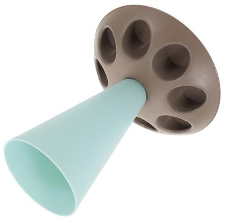 Zerodeko Icing Bag Holder and Pastry Bag Stand Blue Baking Tool Storage Rack with Nozzle Slots for Cake Decorating and Fondant Flower Drying Sturdy for Home Bakers