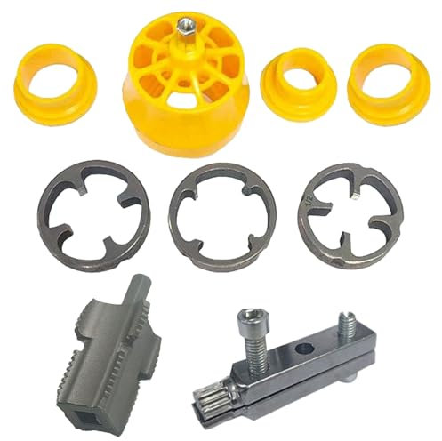 Sionhiuo Roscador Para Tuberías PVC,Juego De Herramientas De Fontanería Con Roscador Para Tuberías - Juego De Troqueles Redondos Resistentes Con Cortador Interno Externo Para Taladros Eléctricos,