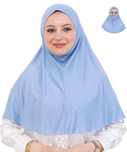 Prien Elegant Kopftuch Für Damen, Muslimische Hijab Mit Niqab, Islamische Schal Frauen, Kopftücher Für Gebetskleidung, Ramadan, Abaya