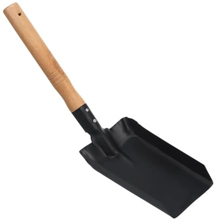 SUPVOX Pala de Hierro Pequeña con Mango de Madera Práctica y Ligera para Jardinería Excavación y Trasplante Interiores y Exteriores Herramienta Duradera y Fácil de Usar